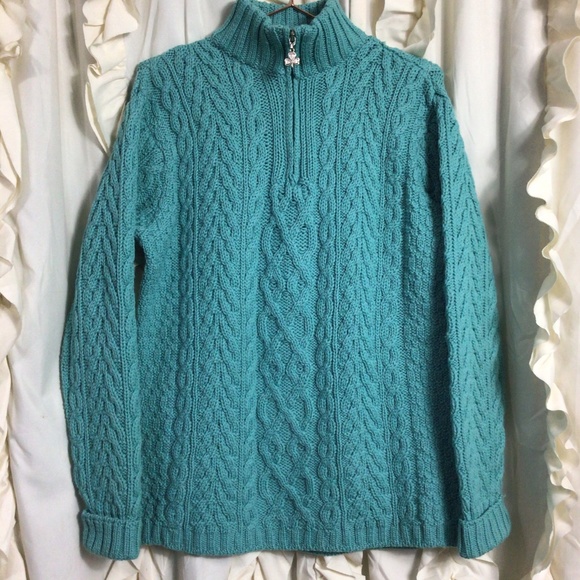 Aran Crafts Sweaters - Aran Crafts Ireland Merino Wool Cable Knit Sweater